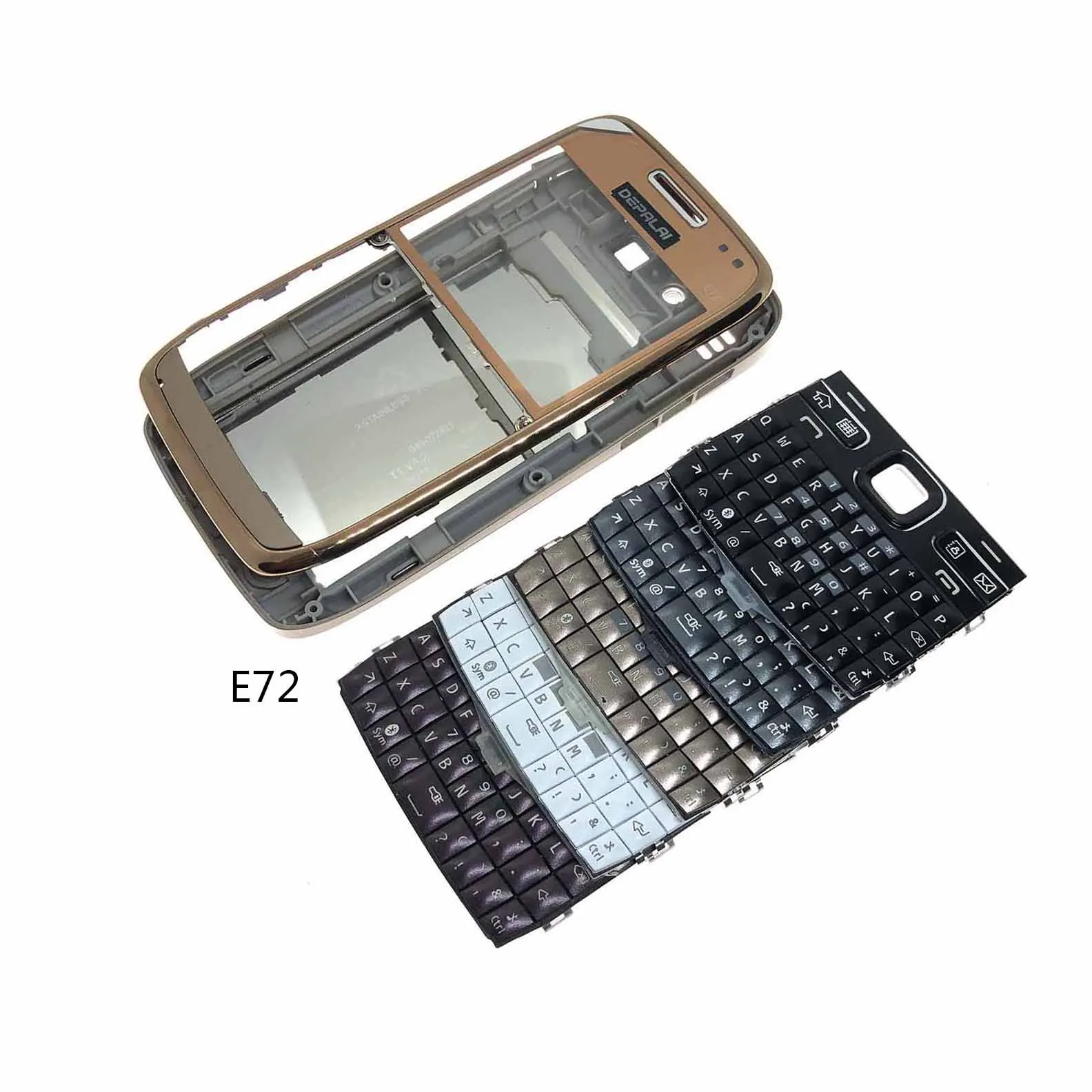 Phone Housing Cover For Nokia E5 E63 Mobile Phone Case E71 E72 case Keypad battery Back Front Faceplate Frame cover