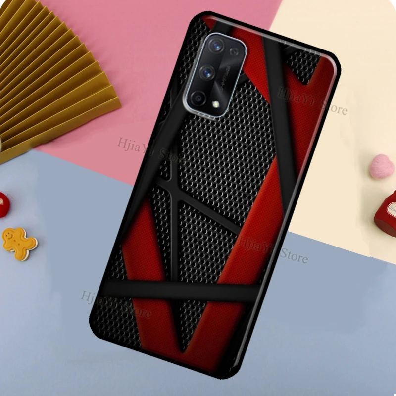 Xe Ô Tô Carbon Cibre In Dành Cho Realme 8i 9i 8 9 Pro C21 GT Neo 2 Master Bao Da Cho OnePlus 9R 8T Nord2 9 10 Pro