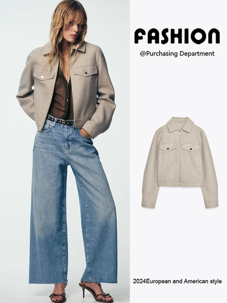 

Soft Zipper Jaet Outerwear New Arrival Women's Faion Autumn 2025 Trendy Comfortable Sle 30265 72 30265 802