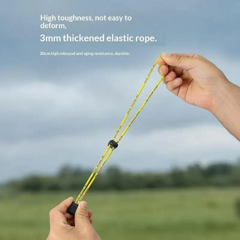 Outdoor-Wanderrucksack mit elastischer Schnurbefestigung, Schnalle, Campingausrüstung, Trekkingstöcke, Bungee-Seilbefestigungshaken – Detail 4