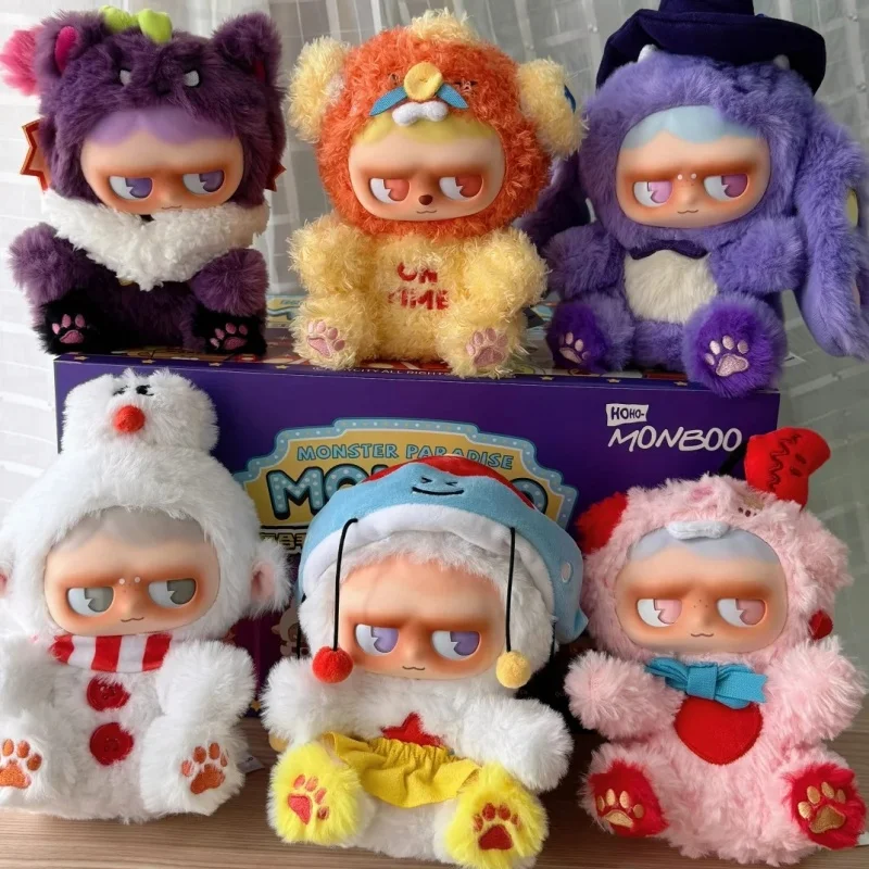 

Подлинная плюшевая кукла серии Toycity «Monboo Monster Paradise», подвеска в виде слепых коробки, милая оригинальная мультяшная загадочная коробка, мягкие игрушки Gif