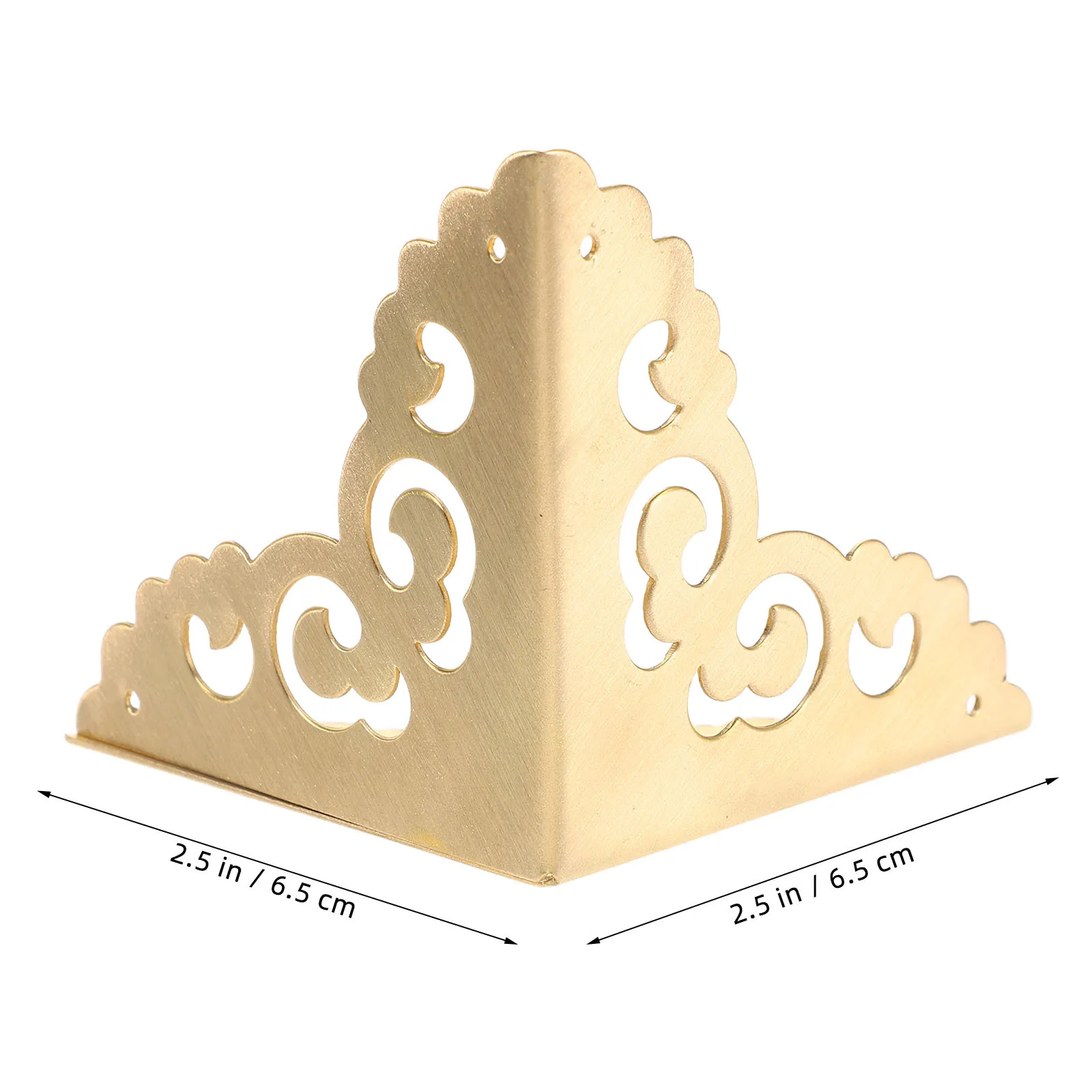 4 шт. металлические угловые ограждения, винтажные защитные уголки для мебели, шкатулка для драгоценностей, декоративная ретро-коробка