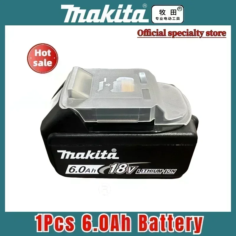 Authentieke 6Ah Makita-batterij, hete verkopende Makita 18v gereedschapsbatterij, vervangbare DHR202 DJV182 DDF487 DTW700 DGA404 DTD173 ♻️
