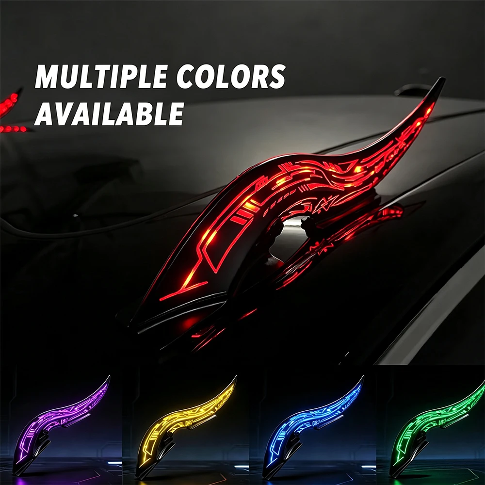 Dynamic LED Dragon Horns with - Outdoor Lighting Halloween 评论和价格