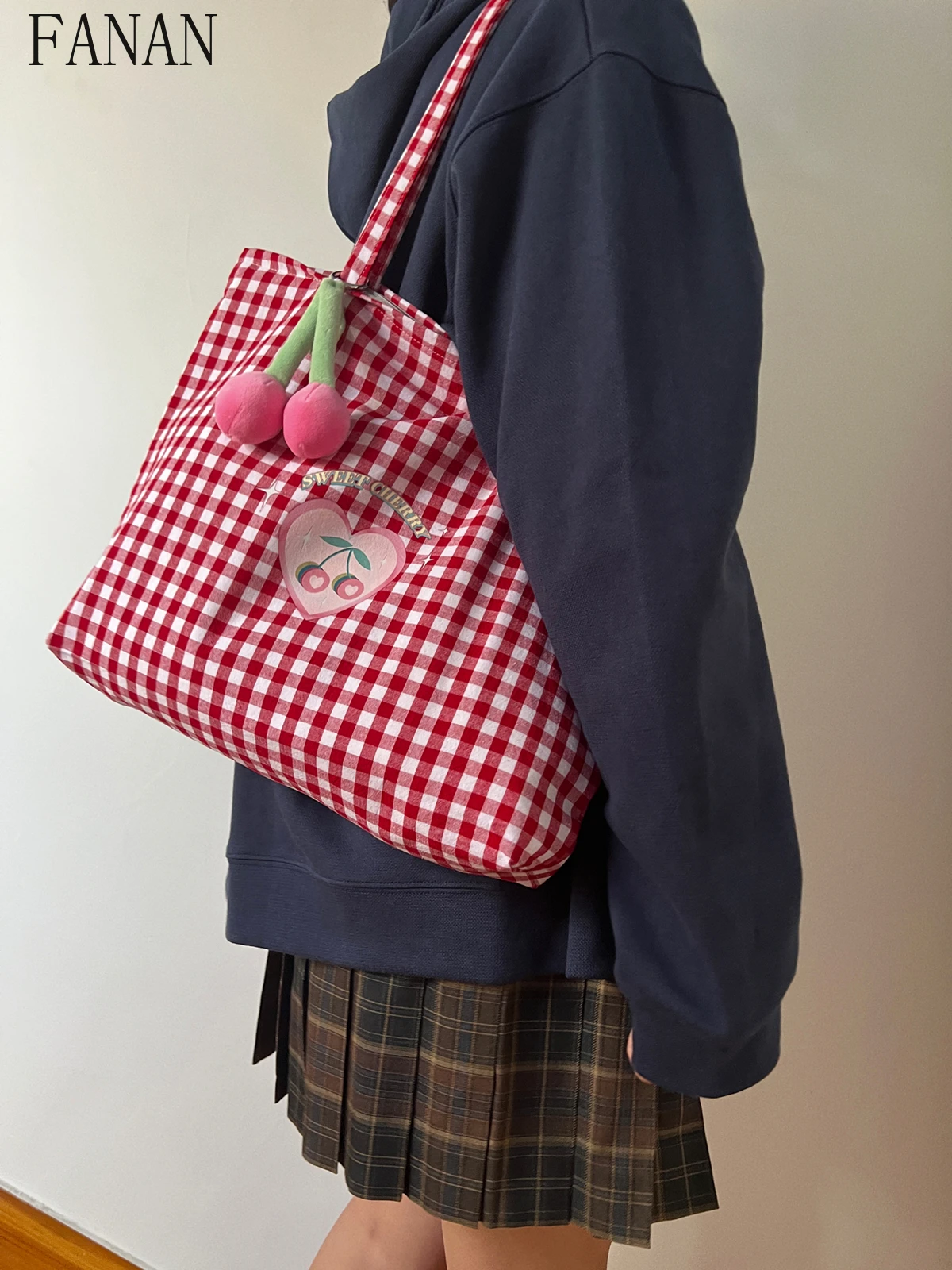 

Женские сумки, лето 2024, универсальная сумка, милая и милая холщовая сумка, женские новые модные студенческие сумки на плечо для женщин