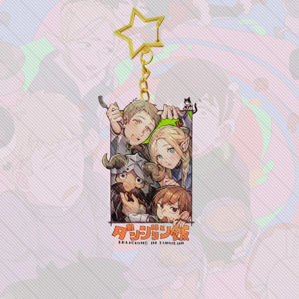 6 سنتيمتر أنيمي لذيذ في الزنزانة الدائمة الاكريليك سيارة المفاتيح اكسسوارات KawaiiBag سحر حلقة رئيسية المشجعين هدية الكريسماس