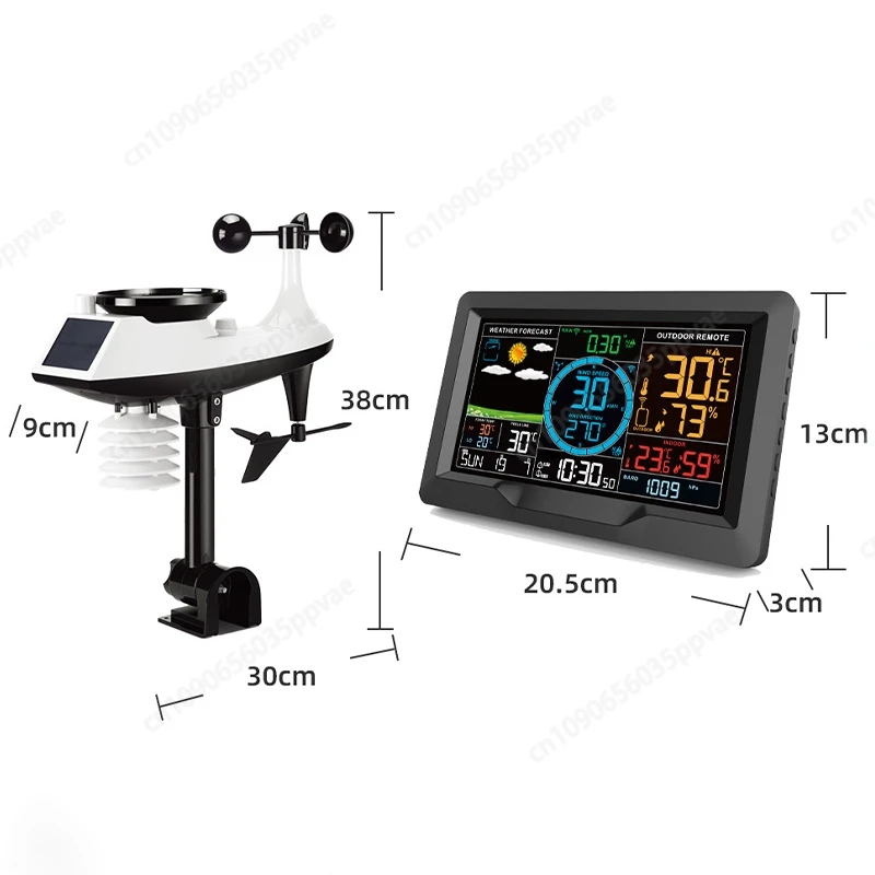USB インターフェース 5V1.2A 天気 風速 降雨量 風向検出 天気予報 温度 湿度 天気時計