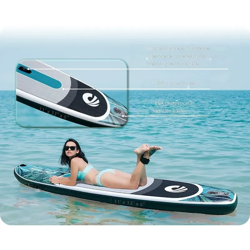 Inflatable SUP Paddle Board SUP for All Skill Levels Adults Beginners with Complete Accessories for Lake Ocean River