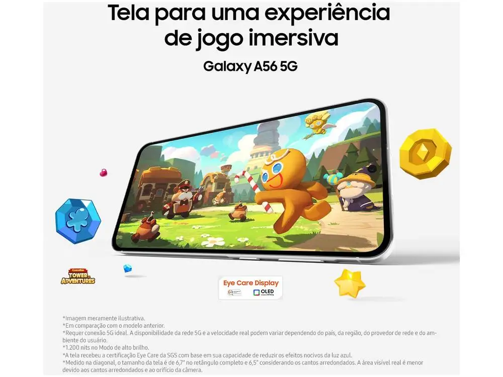 الهاتف الذكي Samsung Galaxy A56 128GB 5G 8GB RAM أسود 6,7 بوصة كاميرا. ثلاثي + صورة شخصية 12 ميجابكسل #6