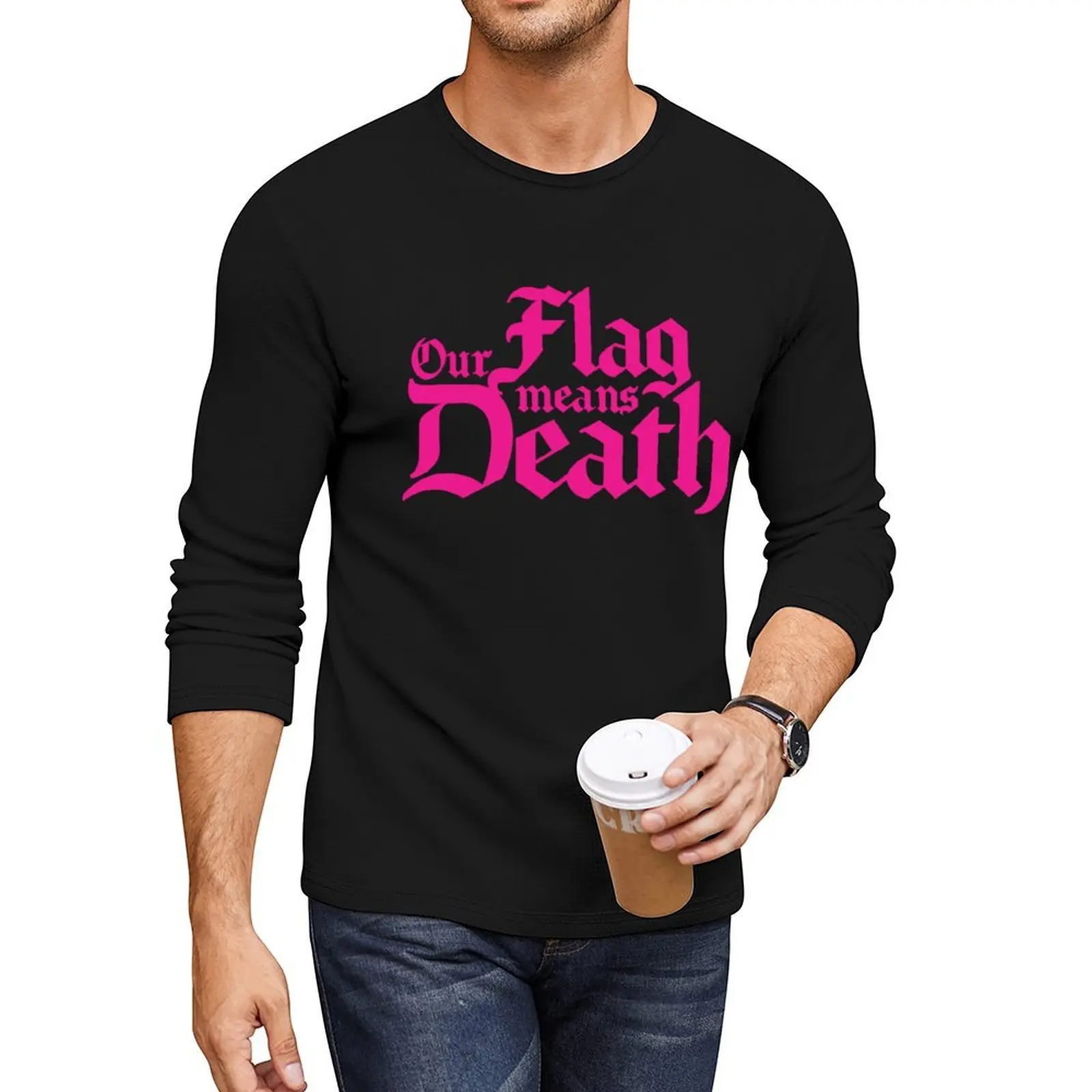 

Our Flag Means Death Logo Long T-Shirt cute tops custom t shirts design your own black t shirt t shirts for men pack