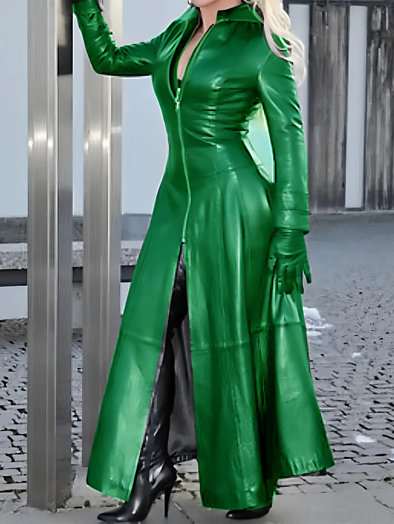 Leather Coat Casual Style Women's Jacket No Decoration Fashionable Outerwear for Casual Occasions