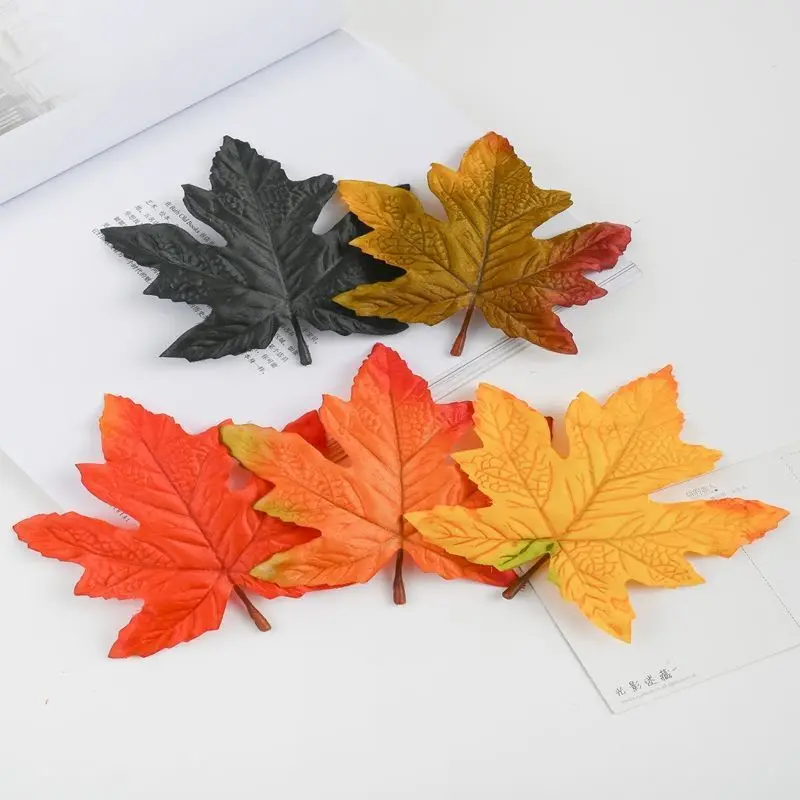 الحرير القيقب ترك نبات اصطناعي المنزل زهرية عيد الميلاد الزفاف الزفاف جارلاند مهرجان الديكور Diy هدية رائجة البيع جودة عالية #3