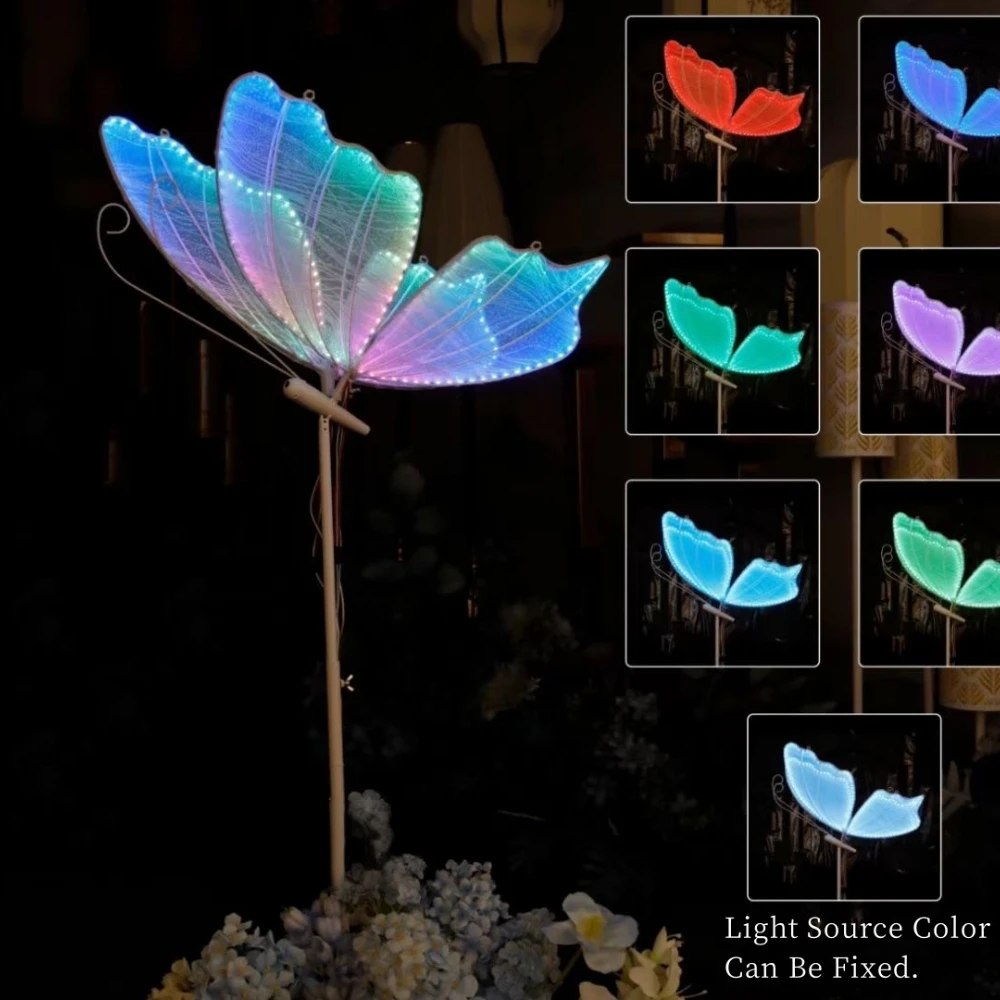 RGB Butterfly Led Wedding Decoration Floor Lights with Remote Control for Ceiling Stage Event Party Wedding Lamp Butterflies