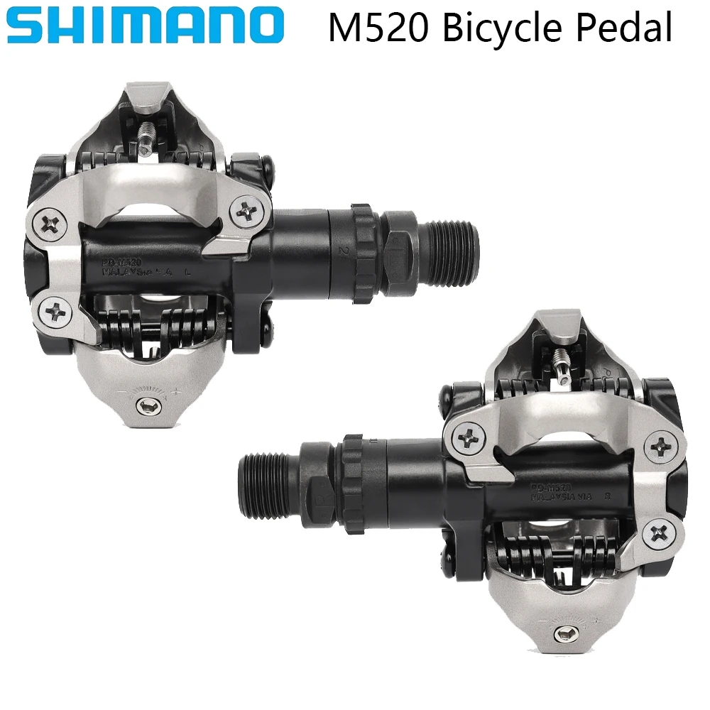 SHIMANO PD-M520 M540 M8020 M8100 M9100 MTB Bicycle Pedals Self-locking Lock Pedal For MTB Original Cycling Parts