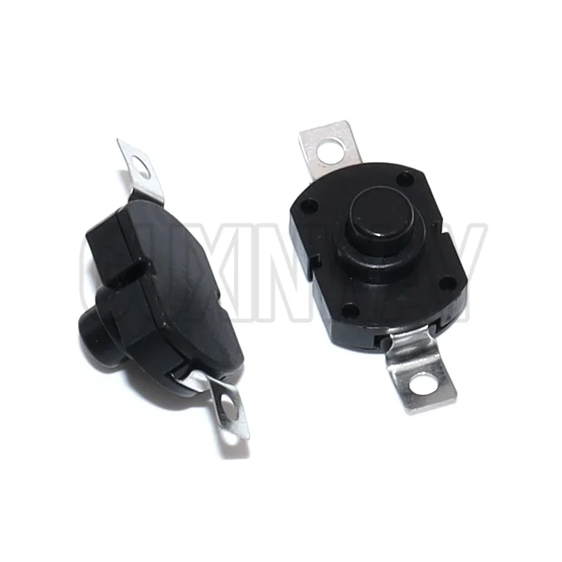 10PCS ON-OFF 1712KD 30V 1A Flashlight Switch LOCK Push Button Switch 17X12X9.5MM Table lamp Switch Flashlight Button Switch