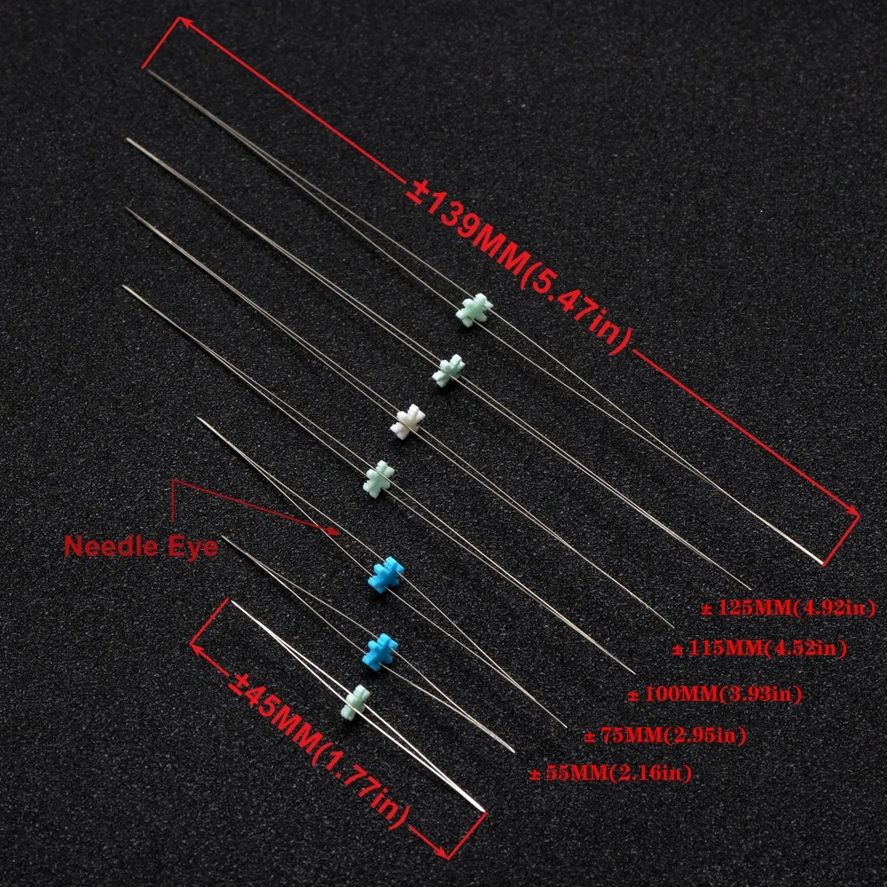 5Pcs Medium-hole Open Large Eye Pin Foldable Beaded DIY Handmade Necklace Jewelry Making Tool