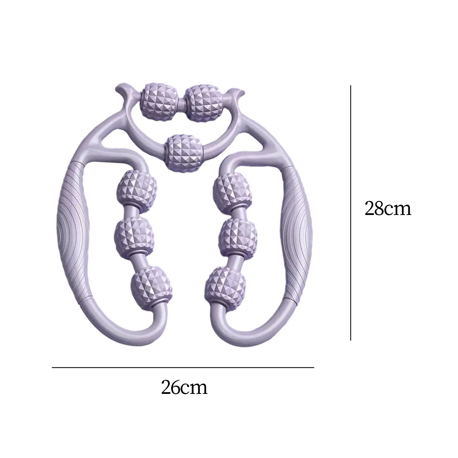 Fascia Muscle Hand Roller เครื่องมือนวดเก้าล้อมือถือทนทานแบบพกพา