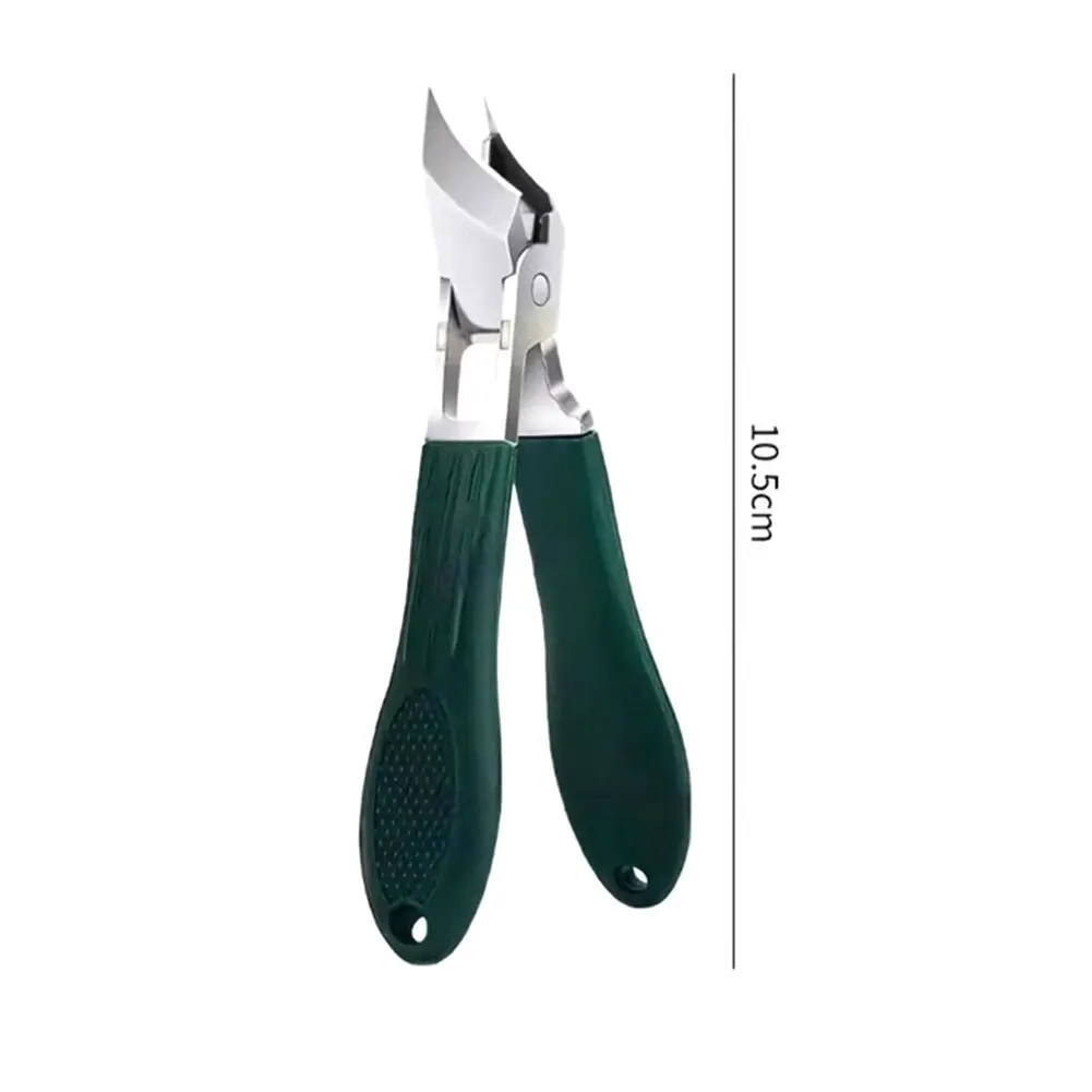 Stainless Steel Nail Trimmers with Slant Edge Anti Splash and Oblique Beak Design for Ingrown Toenail Care Ergonomic Nail Tool