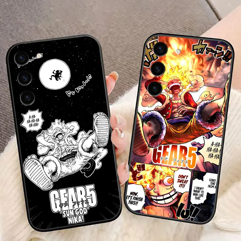 

One Piece Gear 5 Luffy Phone Case For Samsung Galaxy S26 S25 EDGE S24 S23 S22 S21 S20 FE S10 Ultra PLUS LITE Case Shell Cover