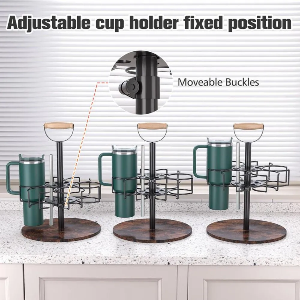 Water Bottle Organizer Holder Compatible for Cup and Straw,Organizer for Kitchen Organizer and Storage,bottle holder + coaster