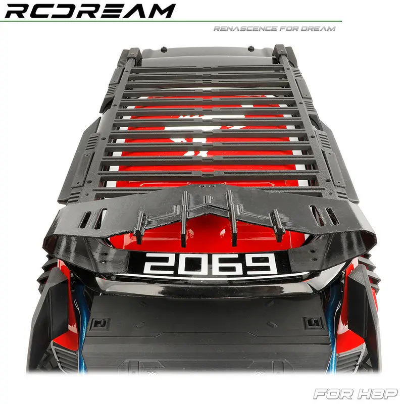 RCDream 1/8 Roof Spoiler Wing for MJX H8P Upgrade Parts High Speed Racing Aero Kit RC Car Accessories