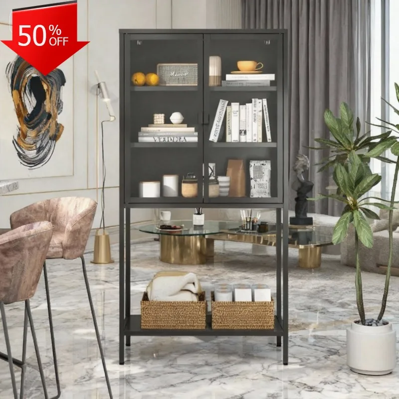 

Home Furniture Liquidation Slide Display Cabniet Bedside Cabinet Living Room Large Capacity Folding Cabinet Storage Haller