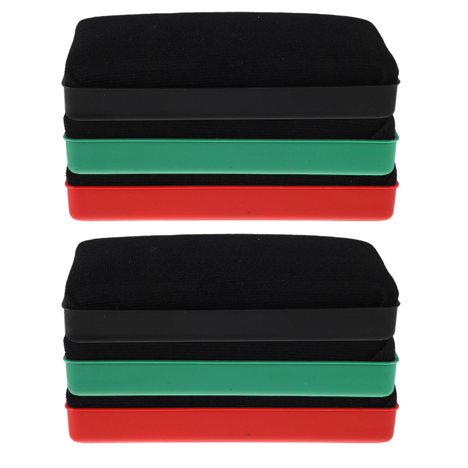 

6pcs Magnetic Teacher Supplies For Classroom Elementary Eraser Large Size Plastic Fabric Dry Eraser Board Cleaning Tool