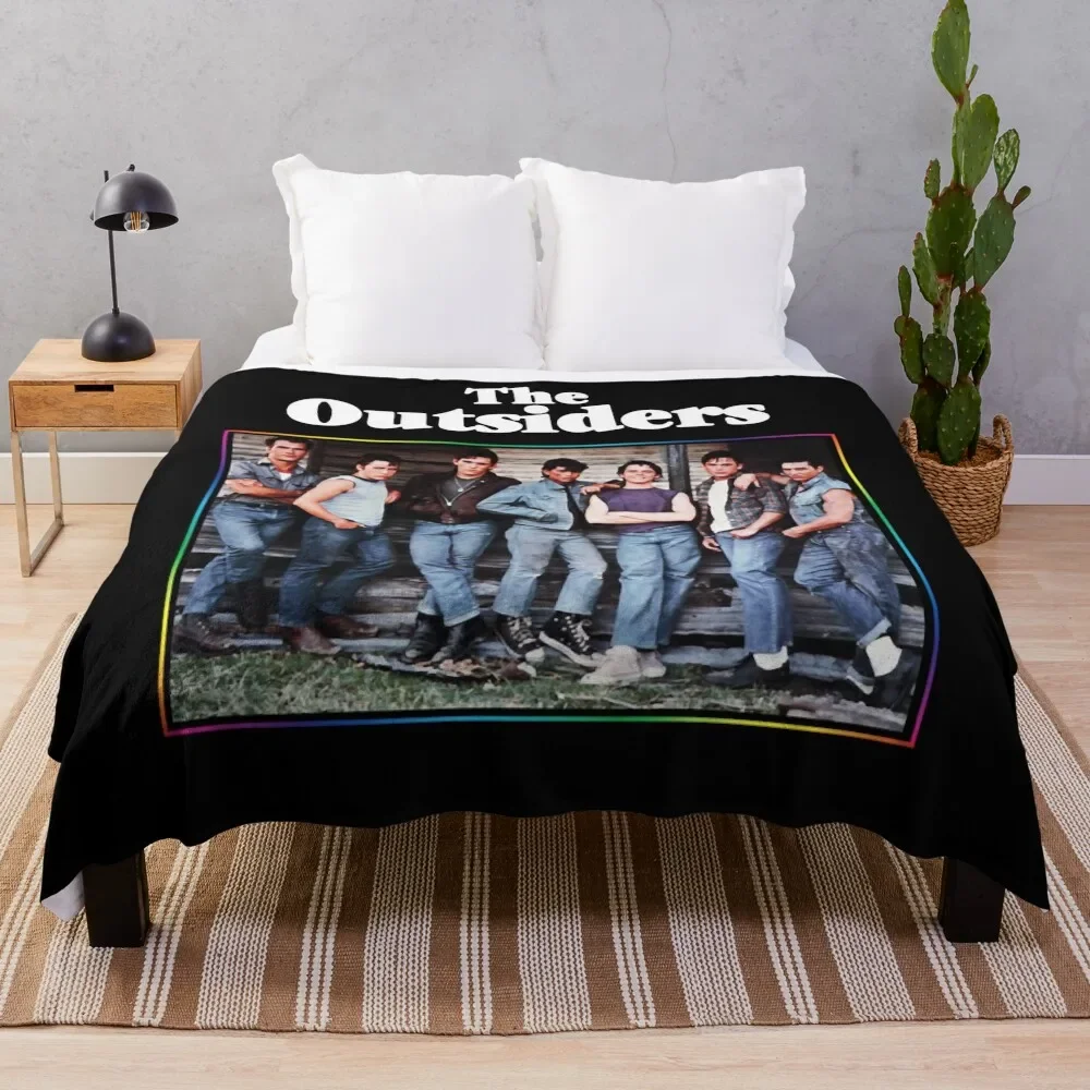 

Proud The Guys From The Movie The Outsiders 80S Throw Blanket For Decorative Sofa Polar Luxury Thicken Large Blankets