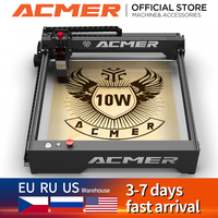 ACMER P1 10W laser engraving machine 72W CNC blue laser cutting machine For acrylic leather woodworking engraving machine tool