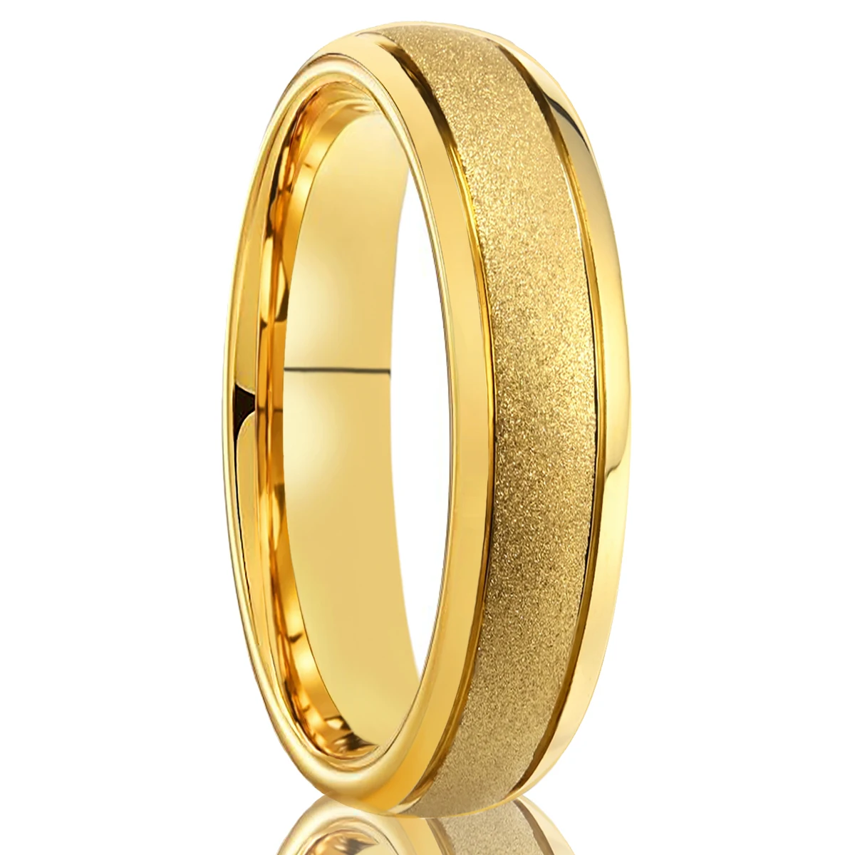 

8mm 6mmTungsten Carbide Ring for Women Men wedding band ring Domed Grooved Sandblasted Lady Gentleman's Gift Jewelry Comfort Fit