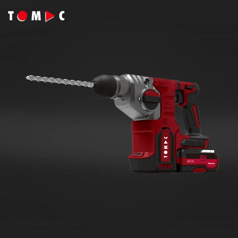 TOMAC 18V Brushless SDS-Plus Rotary Hammer Drill 2.2J Impact Energy Tool Only CE Certificate
