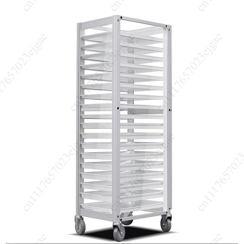 Aluminum alloy baking tray rack truck Multi-layer commercial closed bread rack Baking tray rack Baking trolley