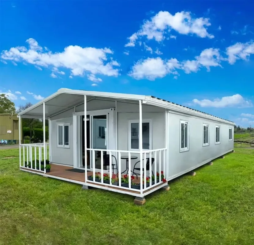 Light Steel Folding Container Home Insulated Soundproof Portable House For Backyard Studio Guest Room Small Shop And Kiosk Use