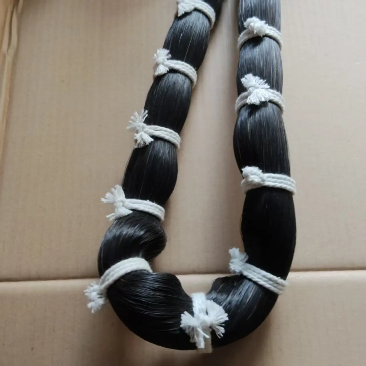 500 Grams Black Stallion Horse Tail Hair for Hair Extension 95cm or 100cm