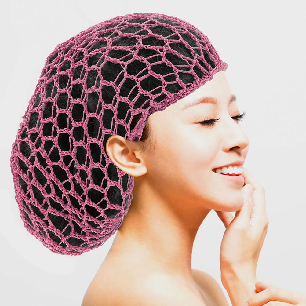 

2Pcs Mesh Hair Net Crochet Cap Sleep Protection Stylish Doobie Wrap Hat for Women Long Hair Breathable Cover