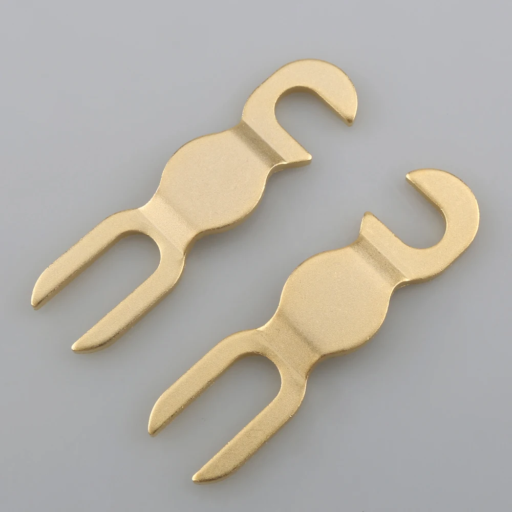 Hohe Qualität Audiocrast 7N Rot Kupfer KTV Lautsprecher Kabel Jumper U Gabel Audio Terminal Stecker