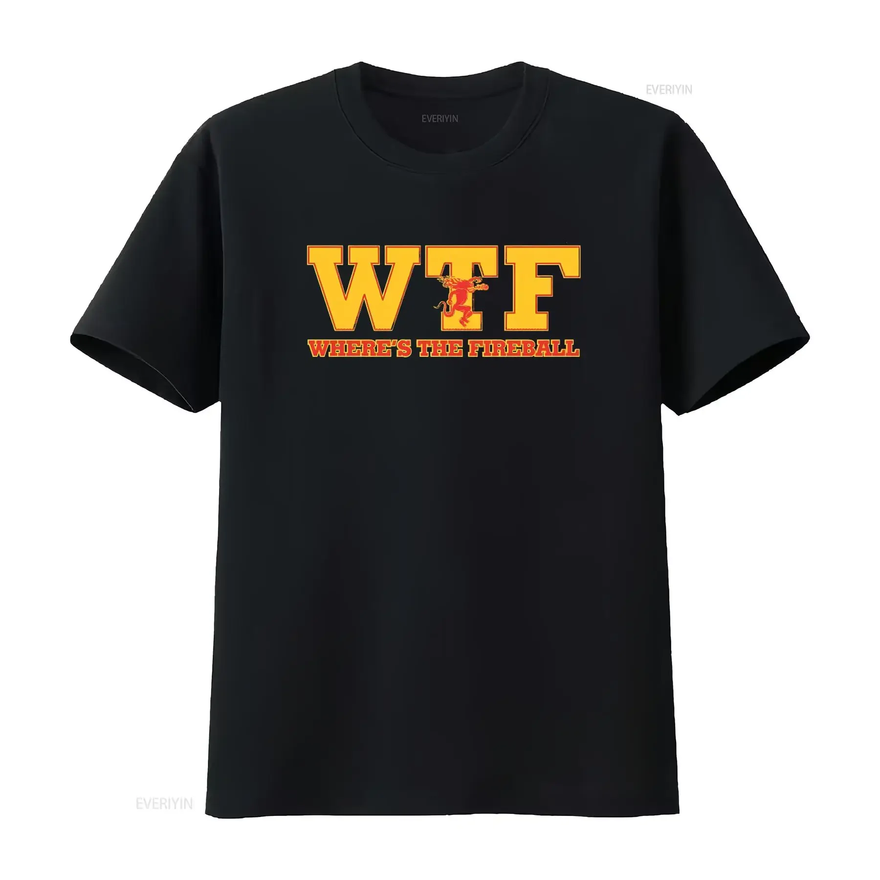 WTF Where's The Fireball Cinnamon Whisky Drinking T Shirt 638 vintage Washed Top For Everyday Wear Stretched Breathable