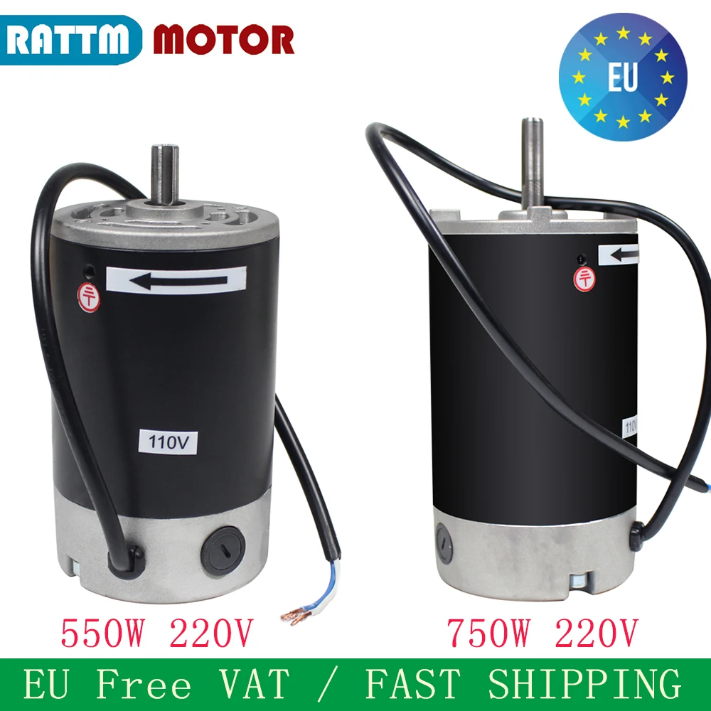 【EU-freie Mehrwertsteuer】 550 W 750 W gebürsteter Gleichstrommotor mit hohem Drehmoment 220 V für CJ