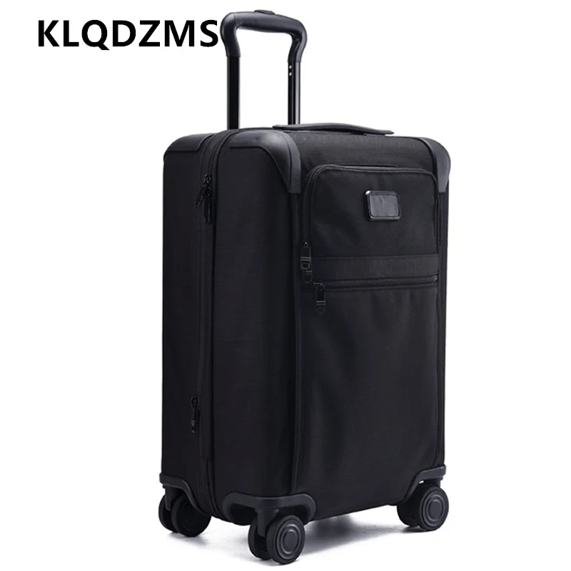 

KLQDZMS Oxford Cloth Suitcase 20Inch Waterproof Boarding Box 24” Expandable Trolley Case Men's Universal Wheel Rolling Luggage