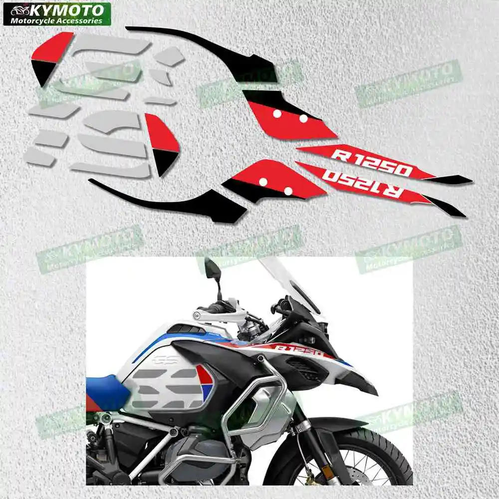 For R1250GS R 1250 Gs R1250 racing motorcycle accessories headlight fairing fuel tank cover full car sticker decal decoration view 4