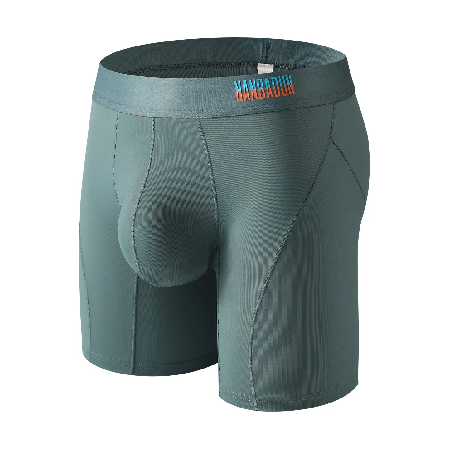 

Anti-chafing Men's 5-inch Cotton Boxer Shorts, Mid-rise Long Leg Underwear for Export