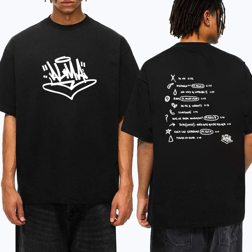 

2025 New Album Nicki Nicole ALMA Graphic Street Hip Hop Cotton Men Women Oversized t-shirt Summer Unisex short sleeve t-shirts