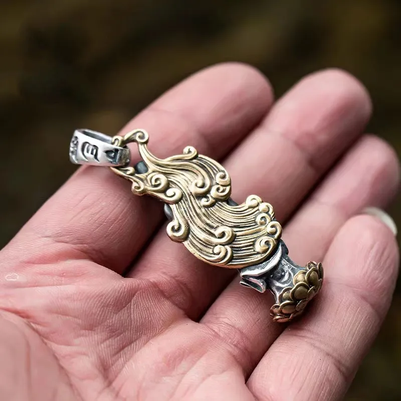 Classic Avalokitesvara Buddha Statue Pendant Necklace Men Women Buddhist Wealth Lucky Jewelry Anniversary Gift