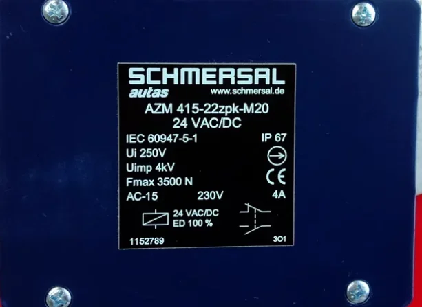 New SCHMERSAL security switch AZM 415-22ZPK-M20 101152789