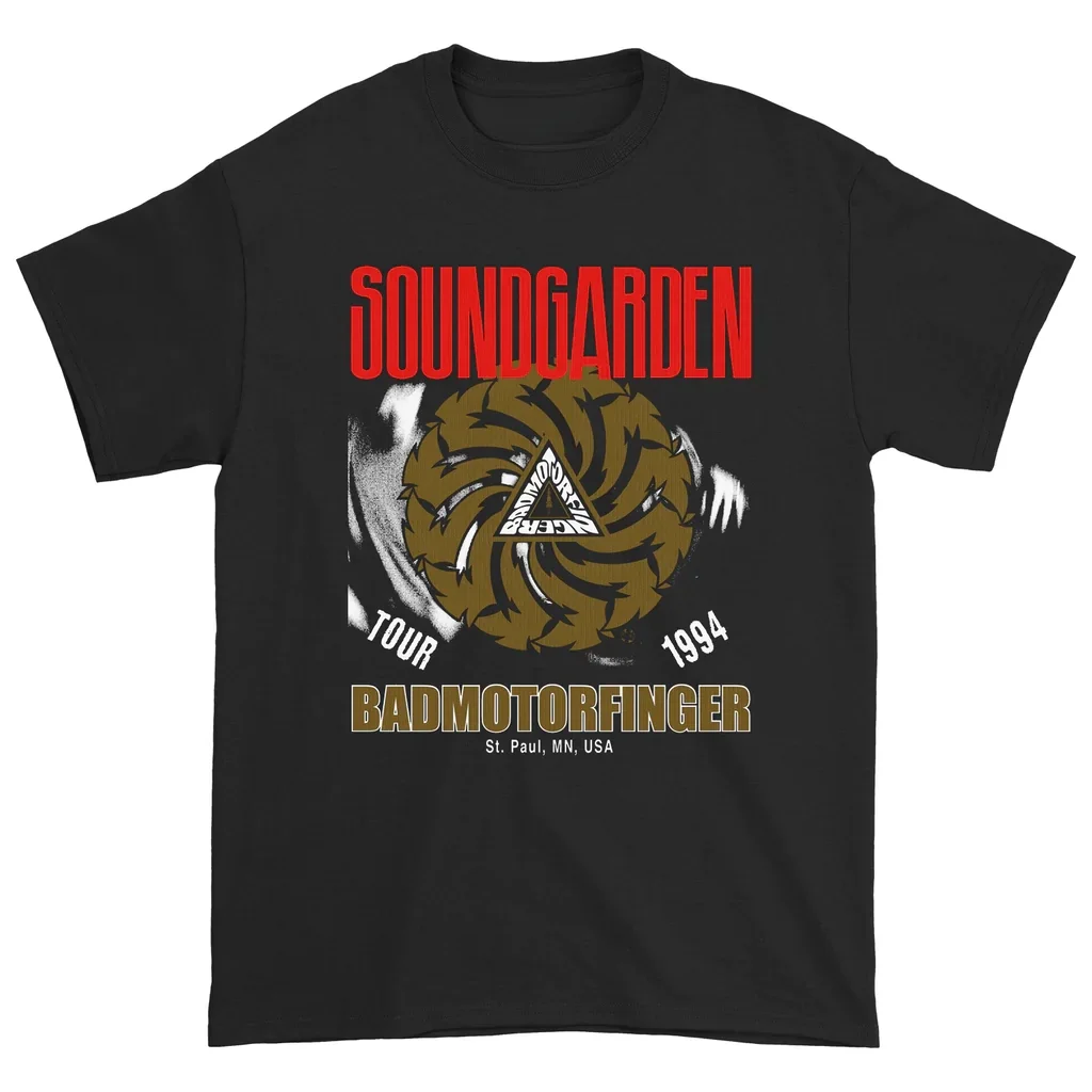 Heißes Soundgarden Soundgarden Band High-Street Baumwoll-Print Kurzarm-Freizeit-T-Shirt für Männer und Frauen, Sommer-Neuheit – Detail 8