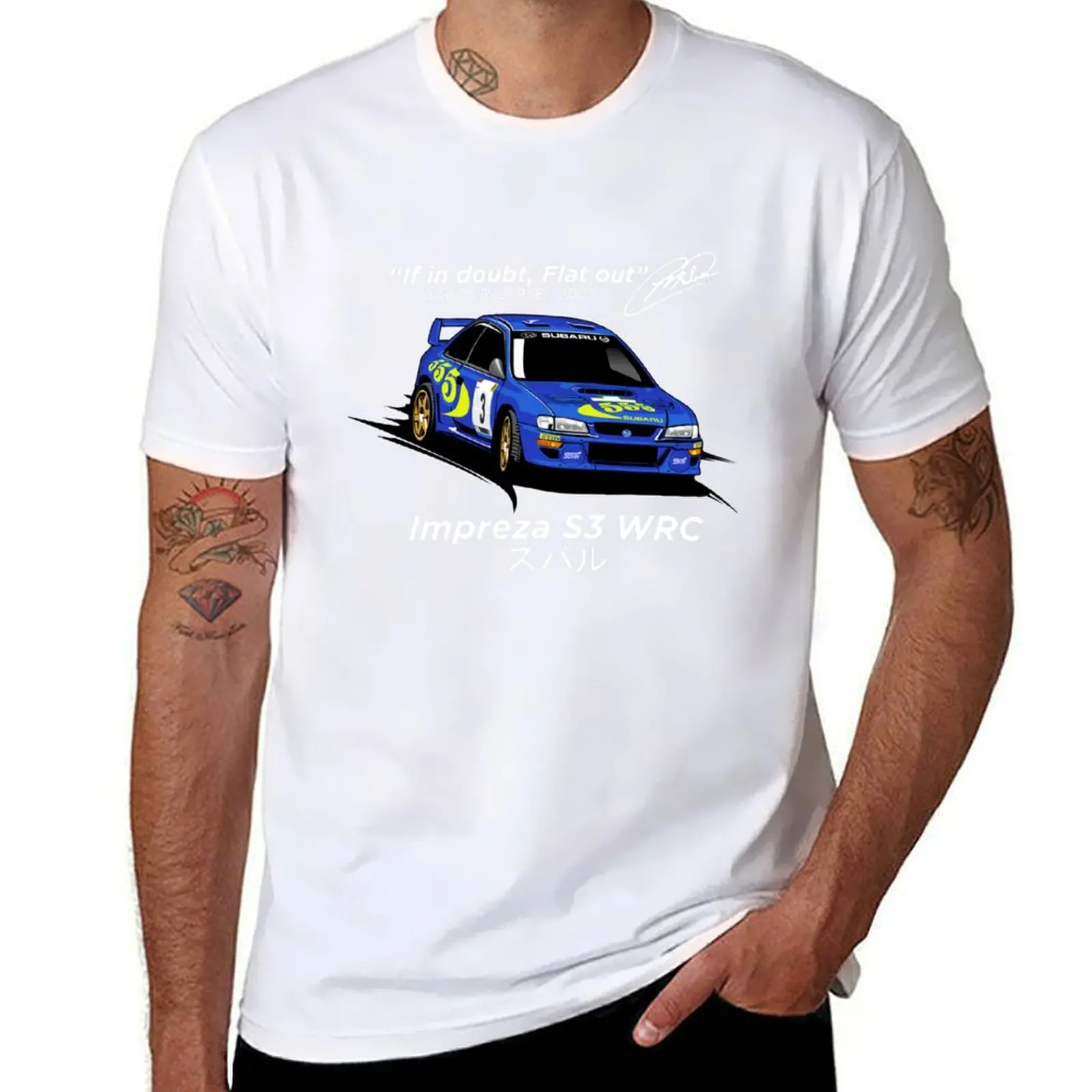 

Colin McRae Impreza T-Shirt man t shirt designer anime t shirts for man T-Shirt