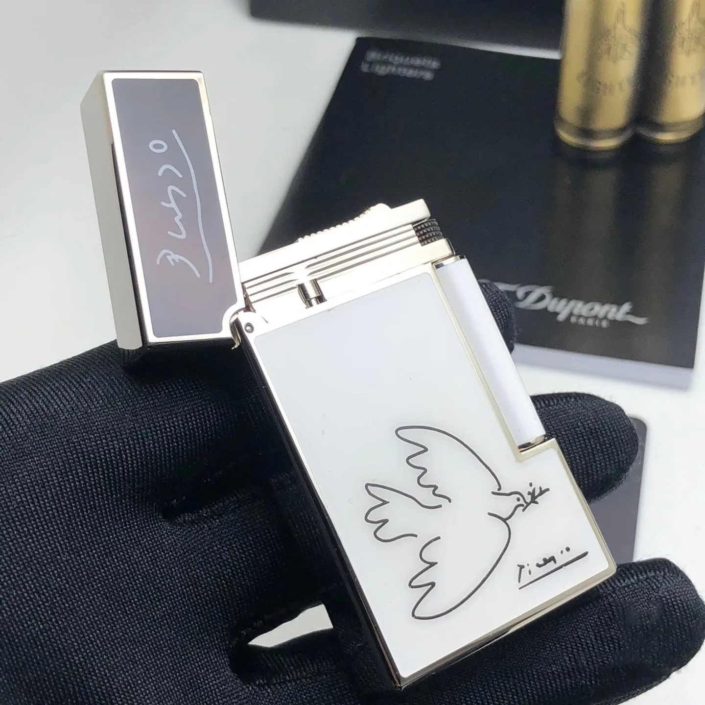 S.T. Dupont L2 Bird Pattern Lighter Collection