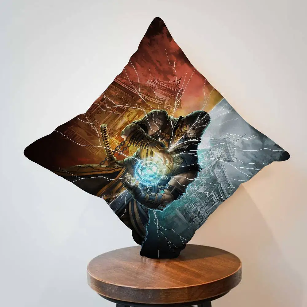 M-Mortal Kombat Pillow Cover for Bedroom Room and Living Room Sofa Decorative Cushion Cover