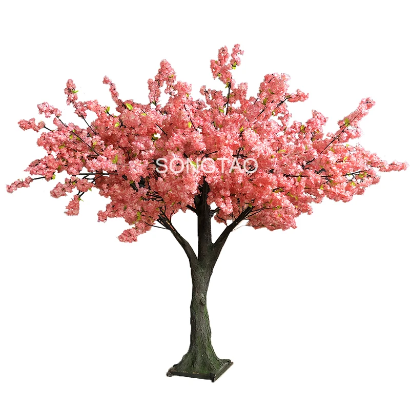 custom.Cherry tree artificial plants of artificial silk tree and artificial tree branches and leaves