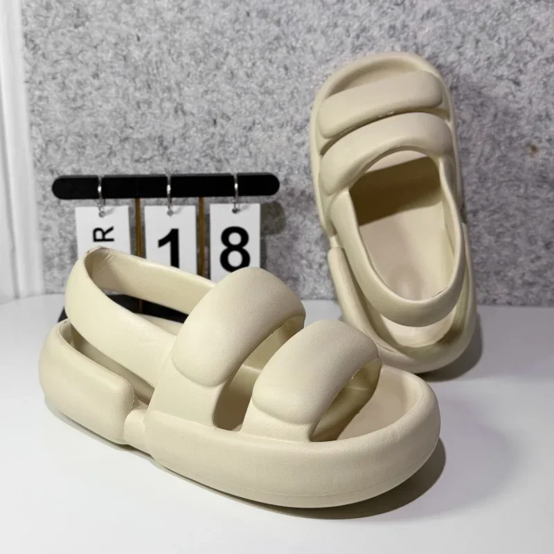 Lightweight Portable Women Summer Slippers Flat Fashion Appearance Anti Slip Design Student Holiday Outdoor Walking Shoes